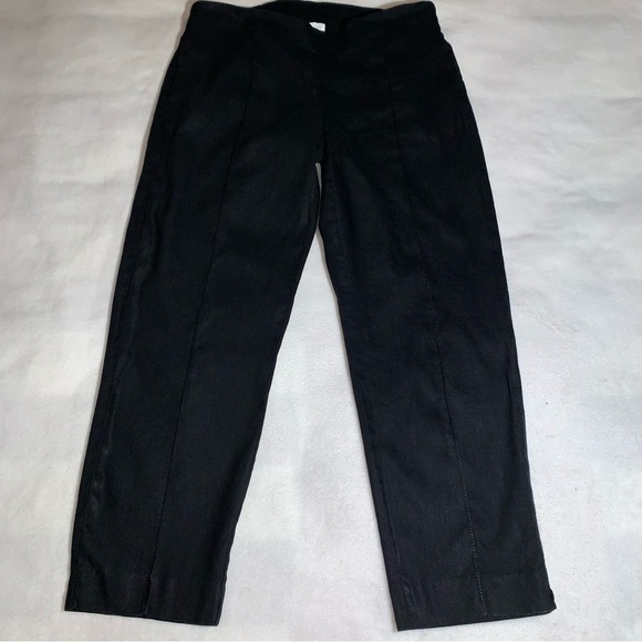 J Jill Linen Stretch Womens Pants XS Black - Picture 1 of 7